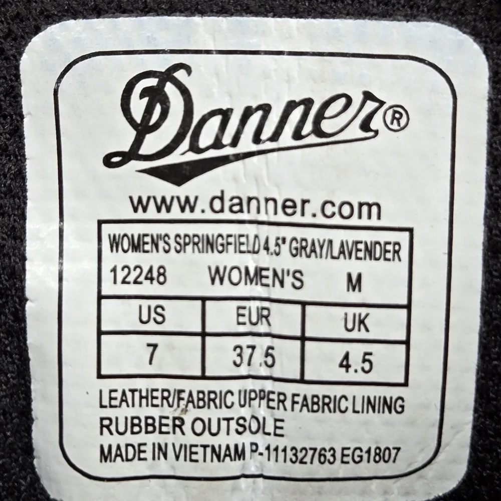 DANNER Springfield 12250 Waterproof 4.5